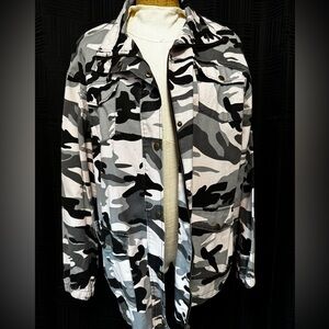 Cest Toi Urban Camouflage Utility Jacket NWT